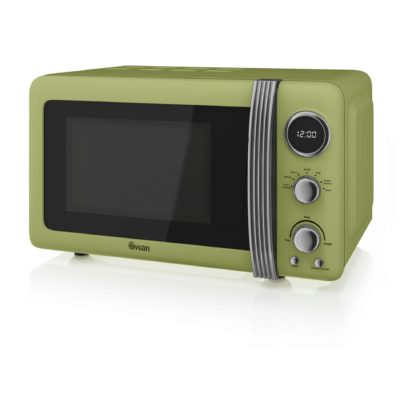 Swan Retro 800w Digital Microwave - Green Swan Retro 800w Digital Microwave - Green